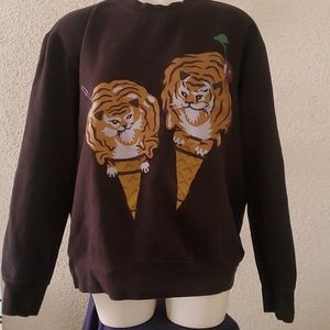 Lion ice cream cone sweatshirt